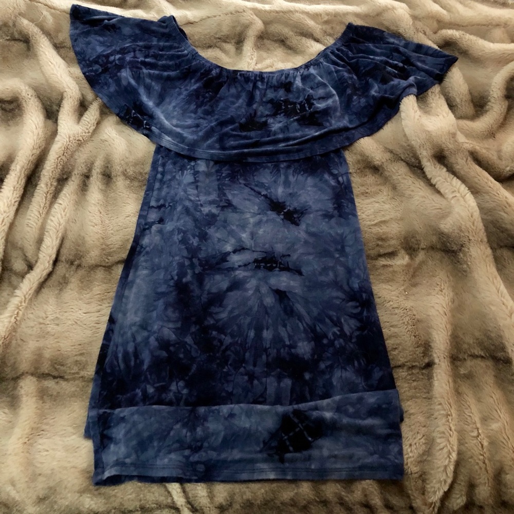 Off the shoulder tie dye dress